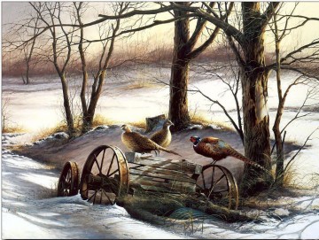 冬鳥のキジバト Oil Paintings
